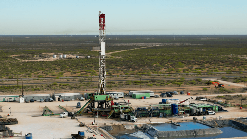 Oil drilling site reflecting Permian Basin energy activity impact