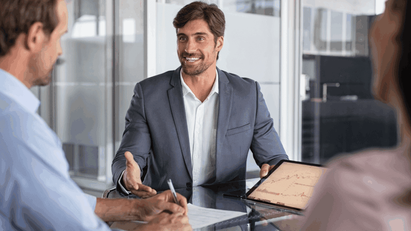 Tax professional offering help to clients regarding their protest