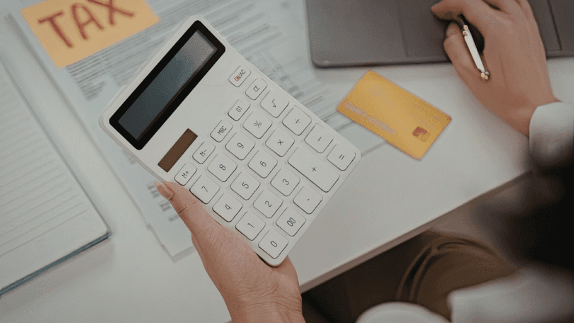 Computing property tax using calculator