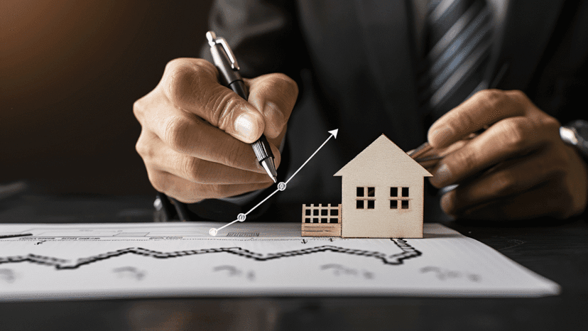 Real estate analysis with rising market trends