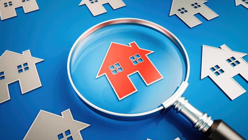 A highlighted property standing out among multiple comparable properties for sale