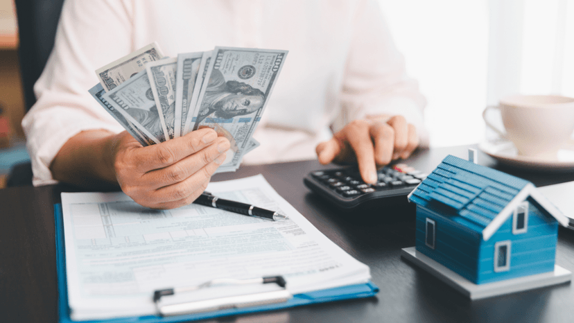 Calculating commercial property tax rates using cash and a calculator